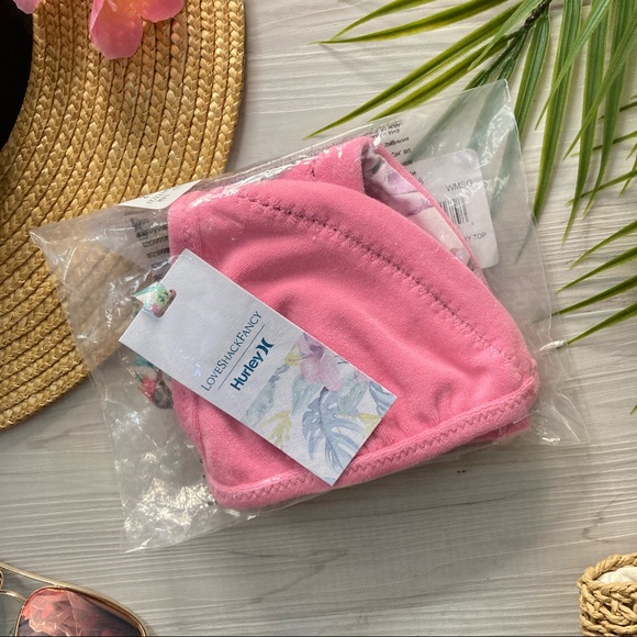 LoveShackFancy x Hurley 🌸 Reversible Felt Fixed Tri Bikini Top 👙🏄🏼‍♀️🌴 - Picture 15 of 16